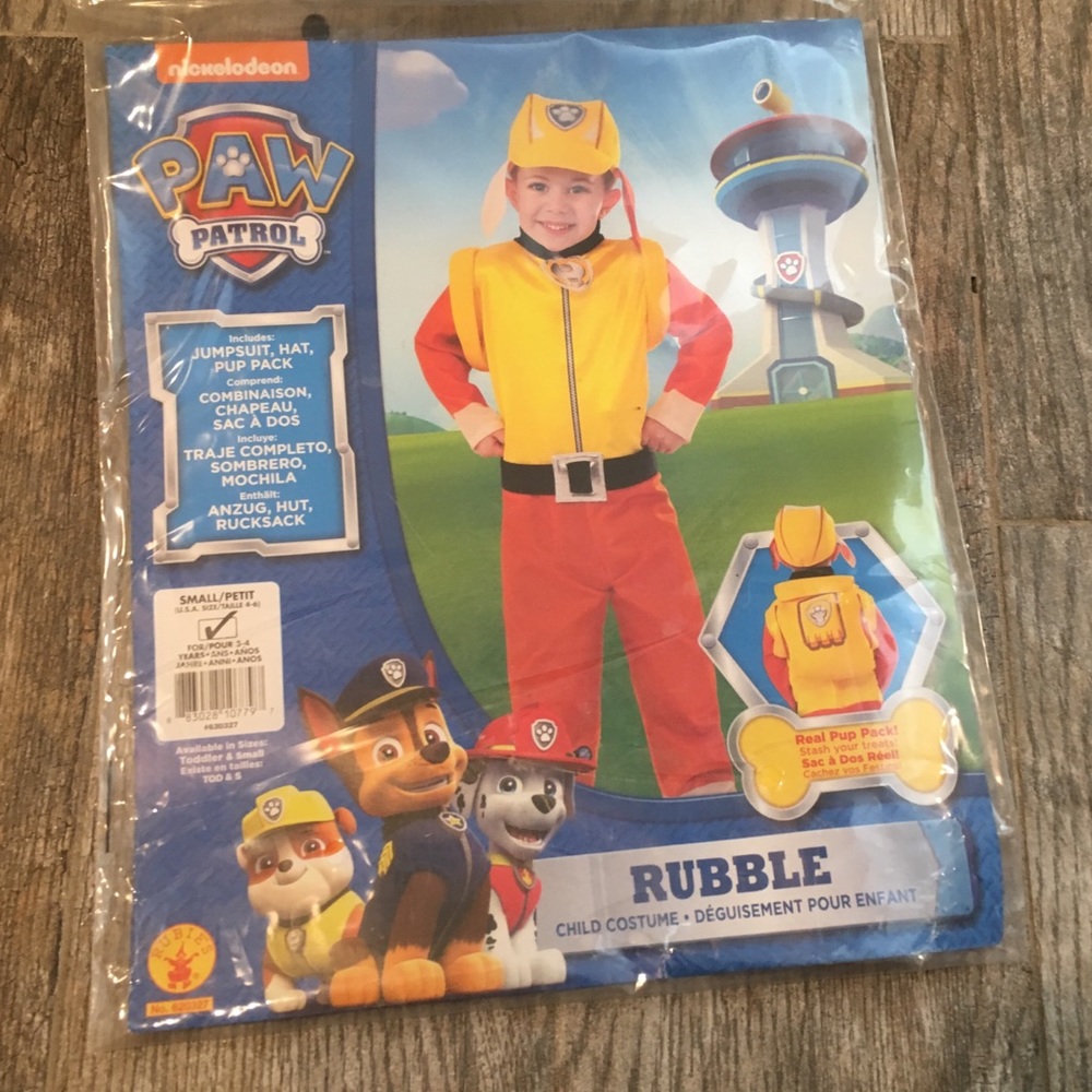 Paw Patrol Rubble costume